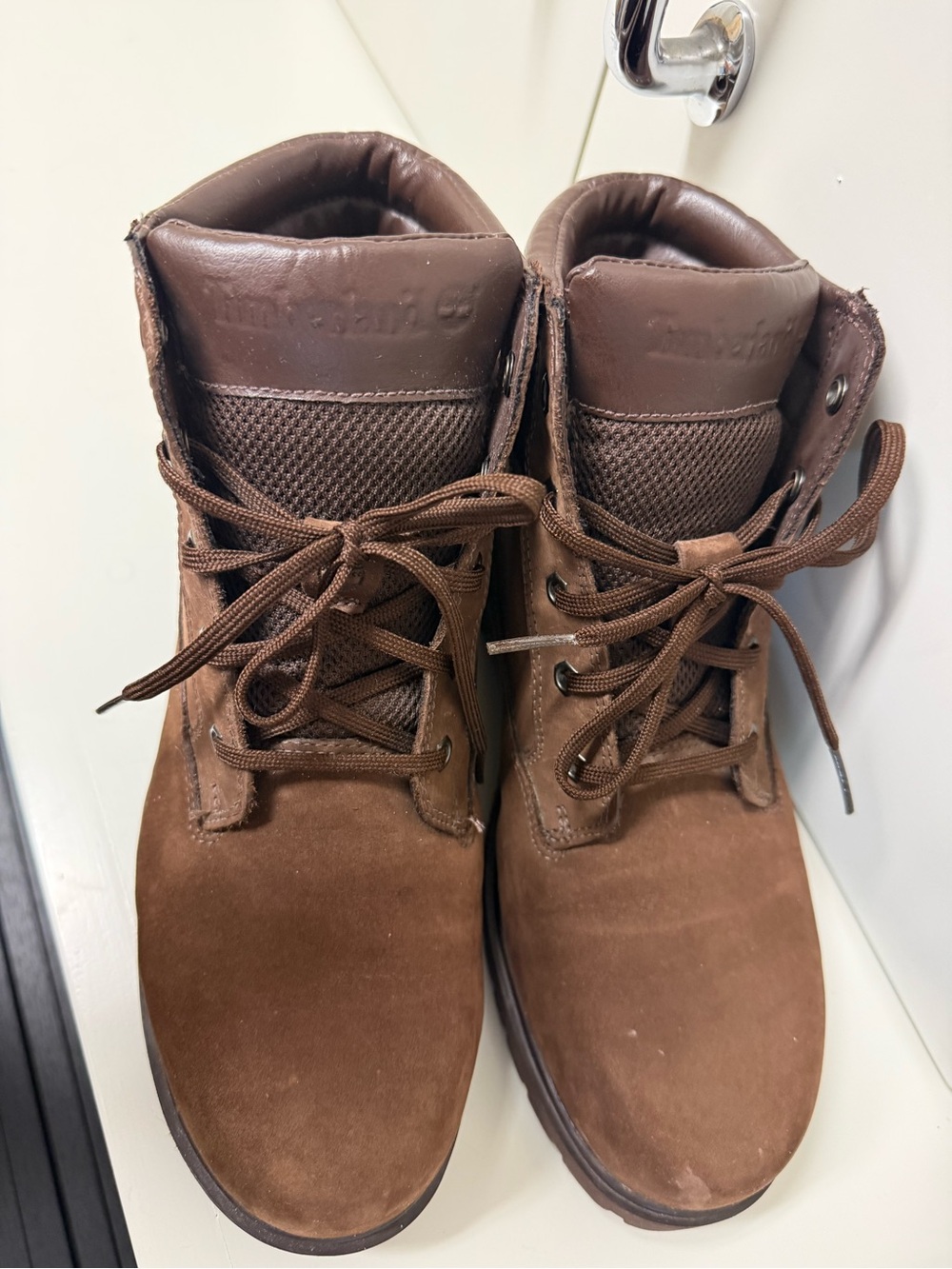 Timberland Brown Suede Lace-Up Ankle Boots - Picture 4 of 5